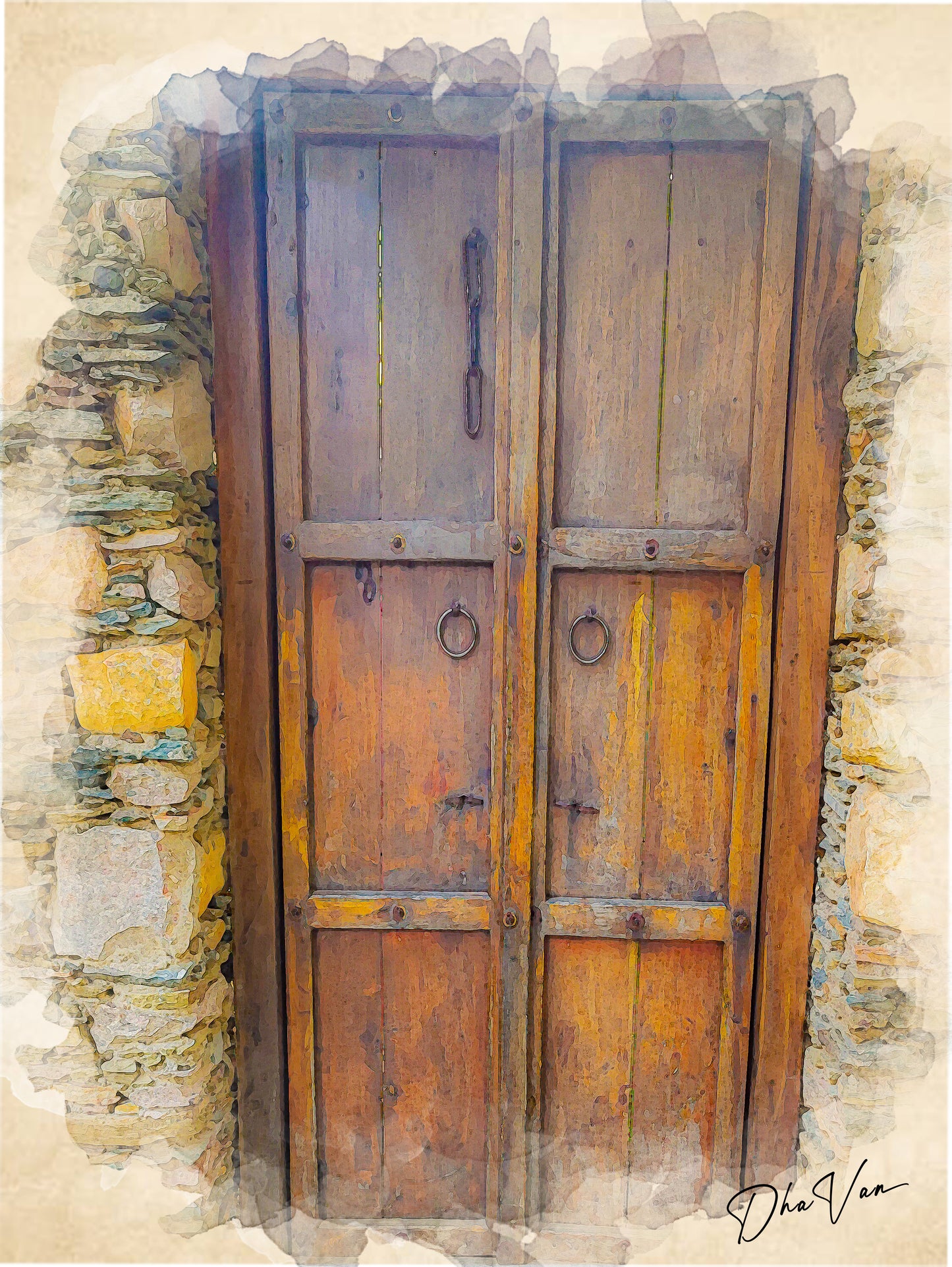 Rustic Charm: The Vintage Wooden Door